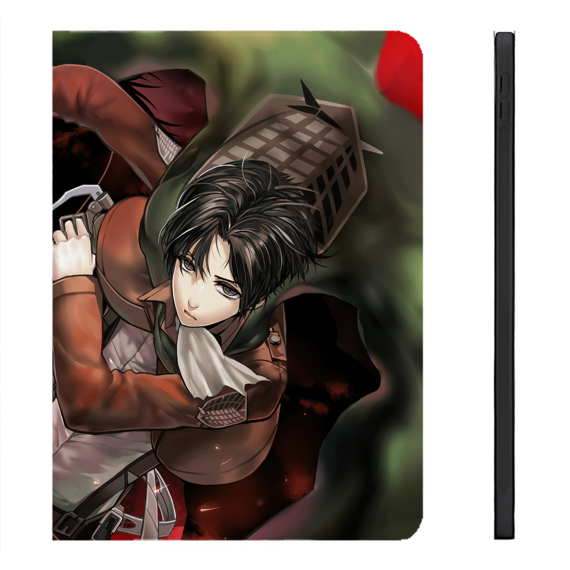 （画像用） 進撃の巨人 Attack on Titan IPadケース ペンホルダー付き ブックスタイルデザイン